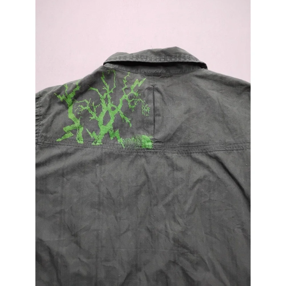 The North Face Shirt Mens XL Green Hiking Button Up